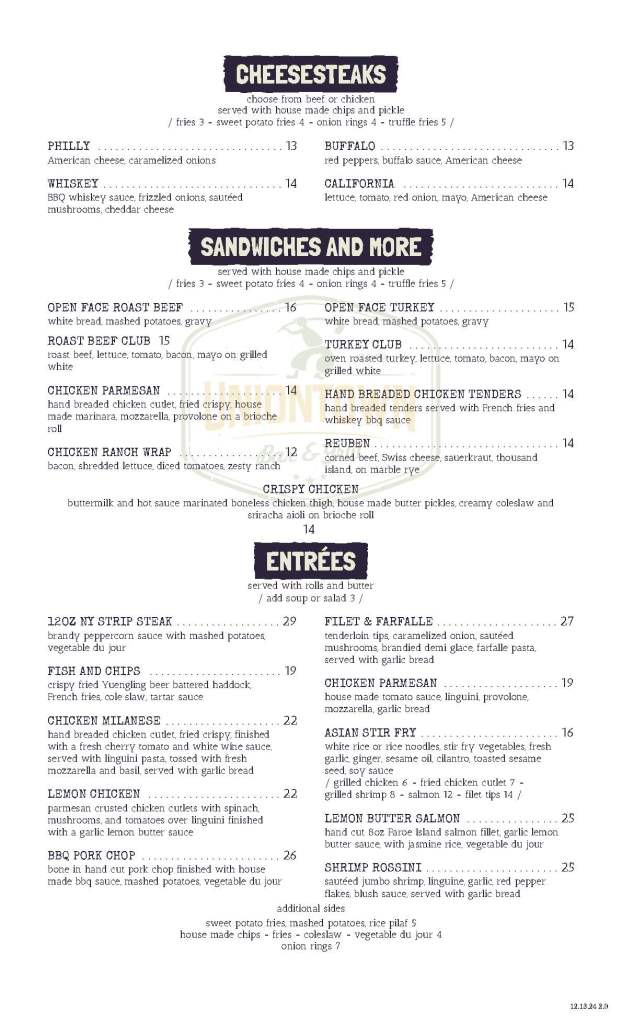 Winter 24-25 Full Menu