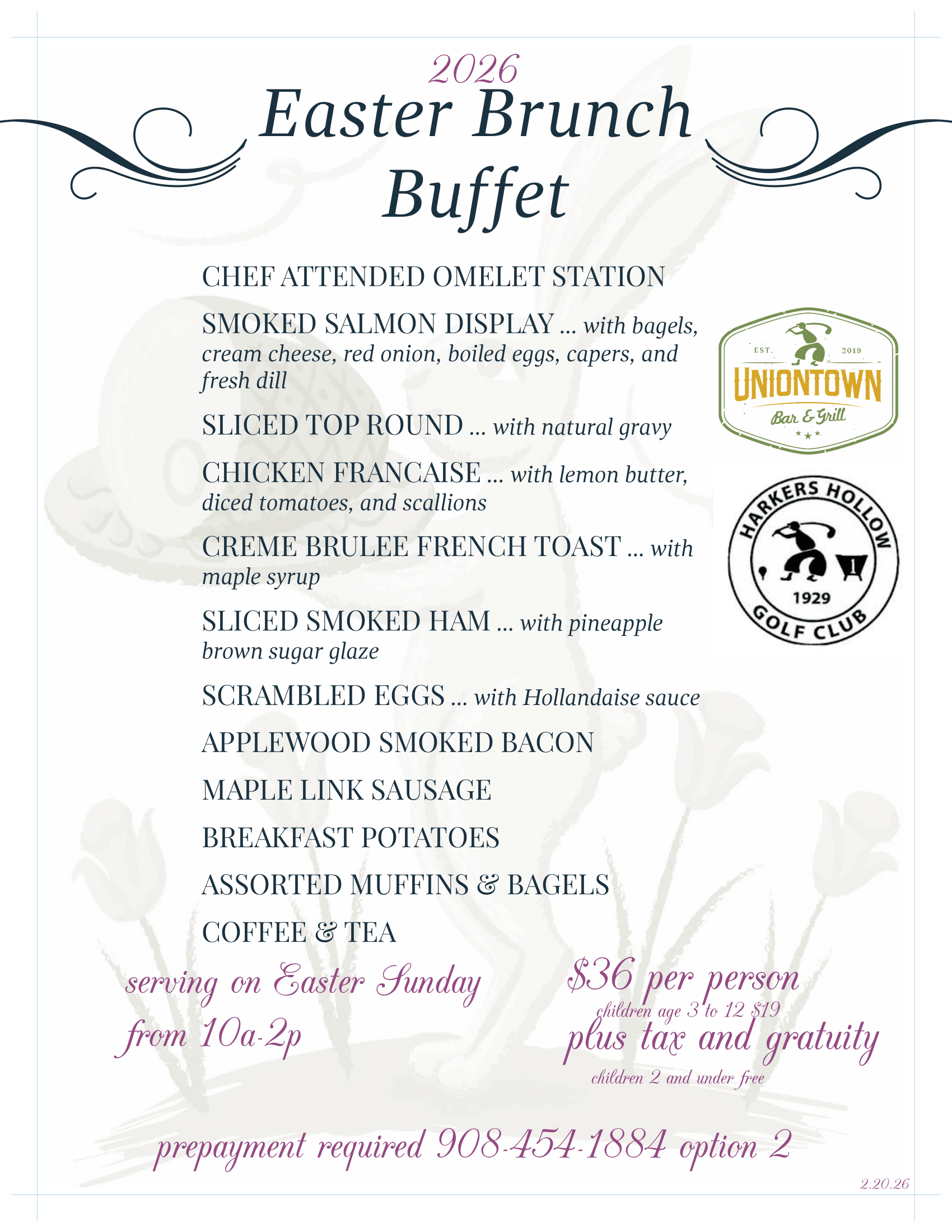 Easter Brunch 2026